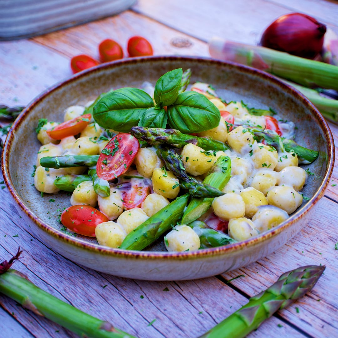 Gnocchi mit grünem Spargel