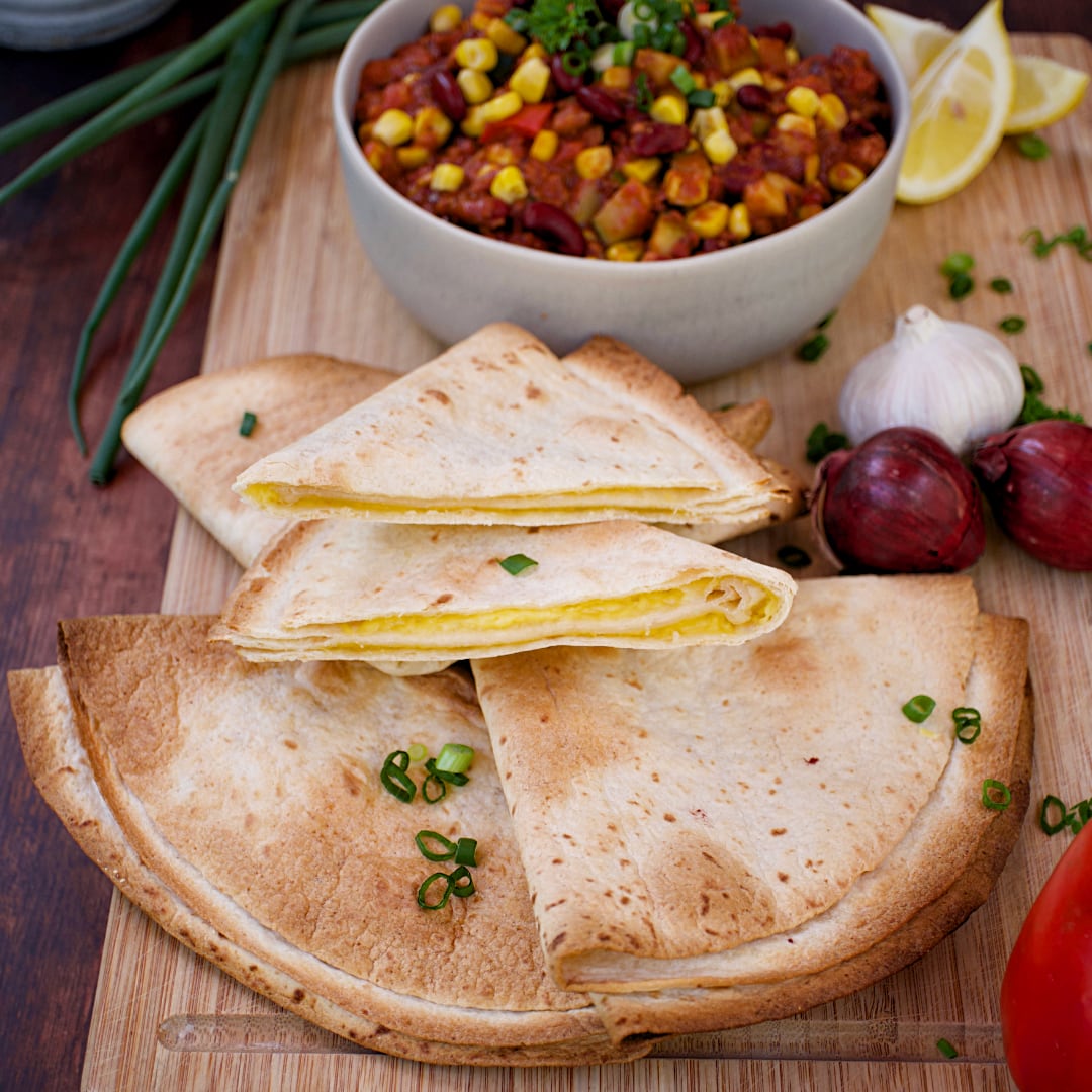 Knusprige Käse-Tortillas (vegan) - Kathy&amp;#39;s Green Kitchen