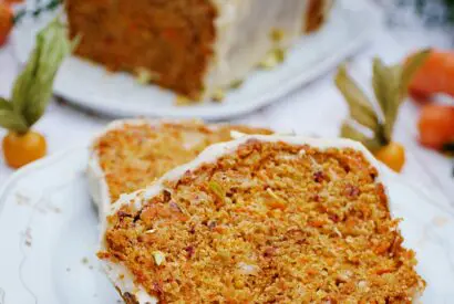 Thumbnail for Karottenkuchen mit Schokoladen-Creme-Fraiche-Topping vegan